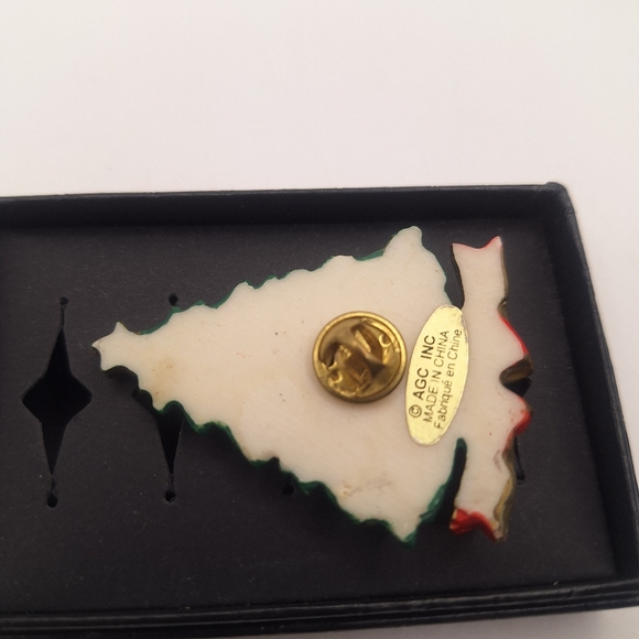 Vintage Christmas Tree Pin / Brooch AGC - Picture 2 of 3